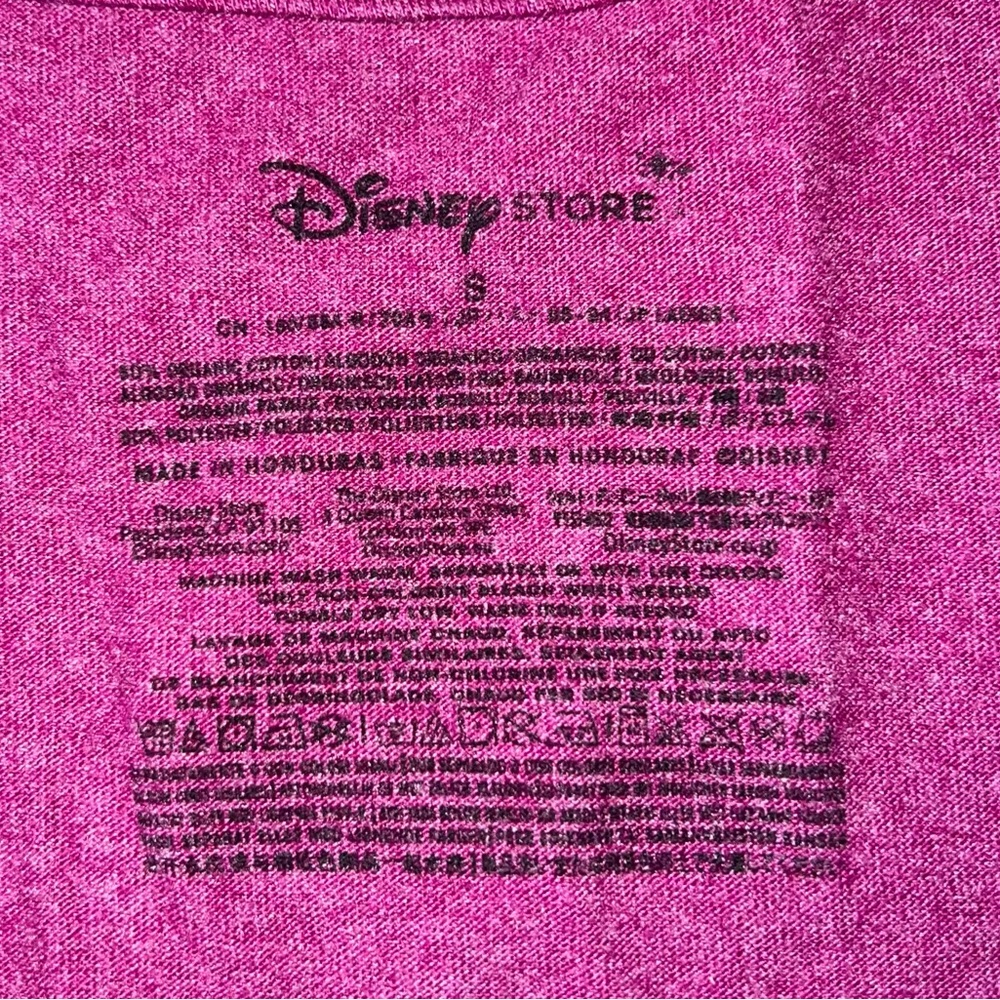 Disney Princess Women’s Pink Glitter Short Sleeve Tee Shirt Top Size S - Picture 3 of 3